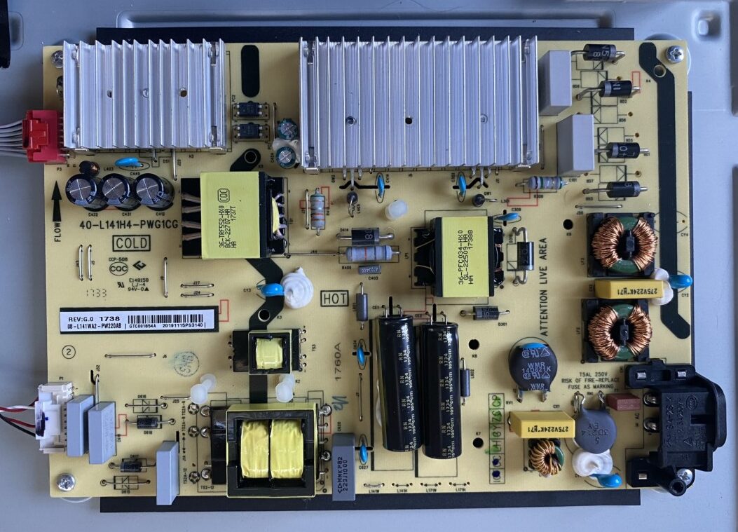 How to Replace TCL 55S405 Power Supply Board