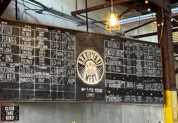 Brouwerij West Menu