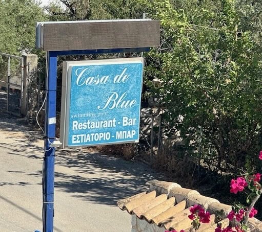 Casa de Blue Sign