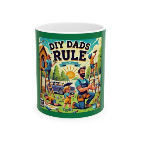 DIY Dads Rule Ceramic Mug, (11oz, 15oz)