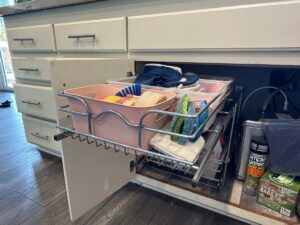 Kitchen Cabinet Pull Out Shelves - Under sink pulled out