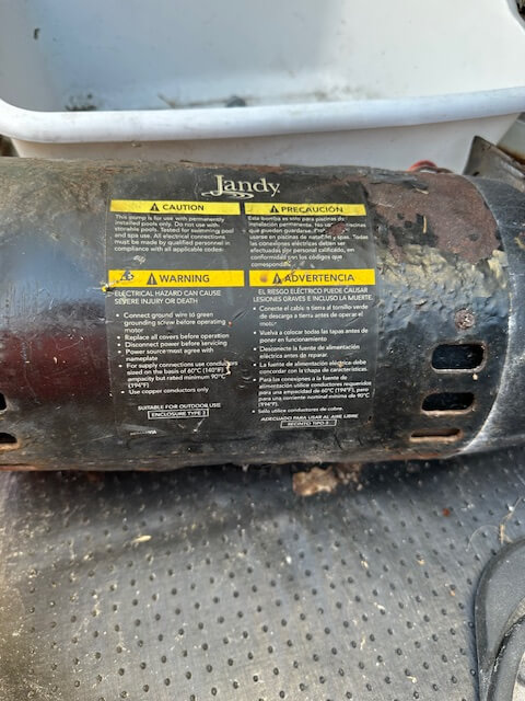 Old Pool Pump Motor