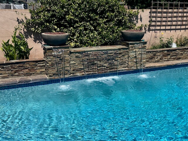 Pool waterfall