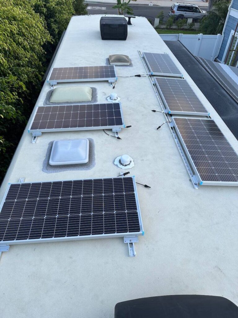 Mounting RV Solar Panels - pre-wire