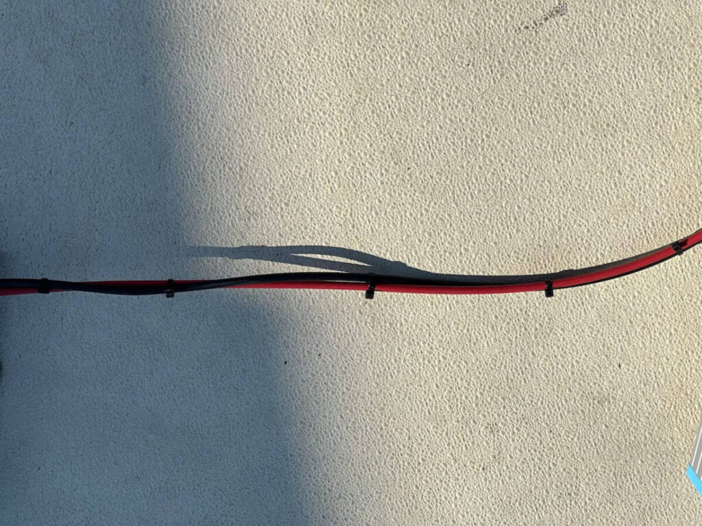 Mounting RV Solar Panels - zip ties